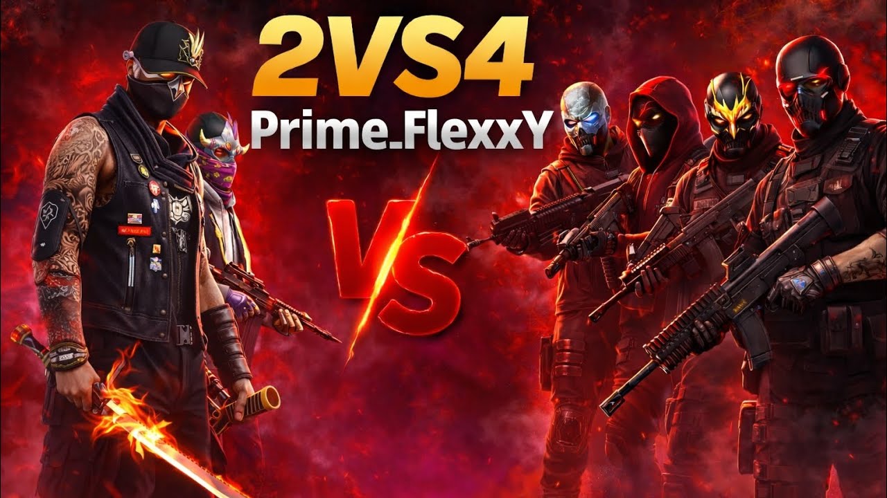  Pʀɪᴍᴇ FʟᴇxxY Se 2vs4 chalenge 🗿@FLEXXY-Z #fullvideo #yuotubeshortsvideo #freefire #1v4clutch