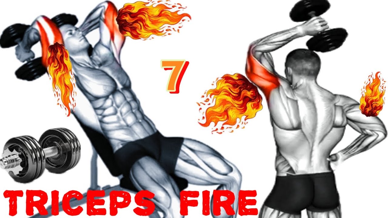 7 Best Dumbbell Triceps Exercises | Big Killer Triceps Workout at Home & Gym