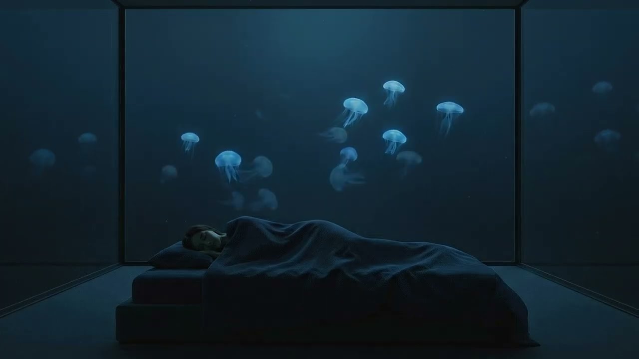 何も考えず眠れるクラゲ映像｜1時間Relaxing Jellyfish for Deep Sleep｜1 Hour