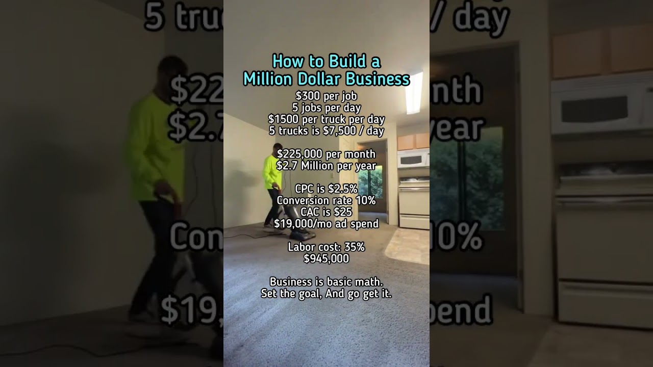 How to Build a $1 Million Dollar Carpet Cleaning Business
