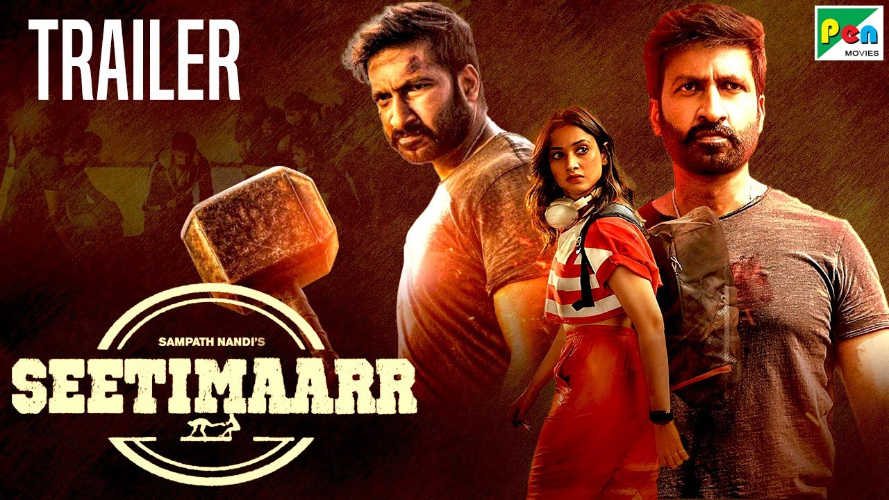 Seetimaarr | Official Hindi Dubbed Movie Trailer | Tottempudi Gopichand, Tamannaah Bhatia, Digangana