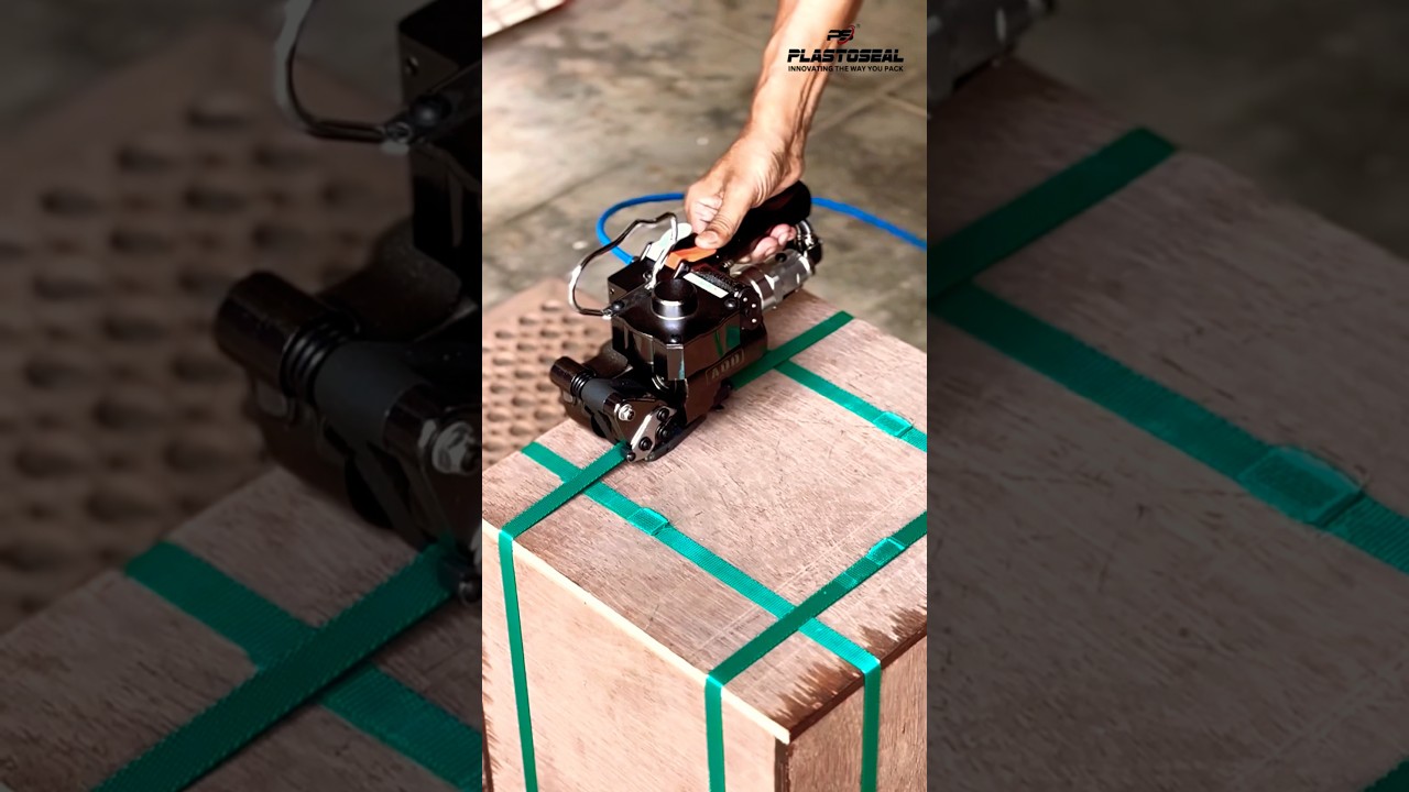 Pneumatic PET strapping machine #strappingmachine #petstrap Strapping tool