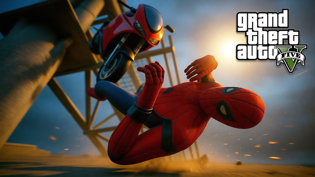 SPIDER-MAN in GTA 5?! CRAZY Superhero Stunts, EPIC Crash Fails & Ragdoll Chaos!