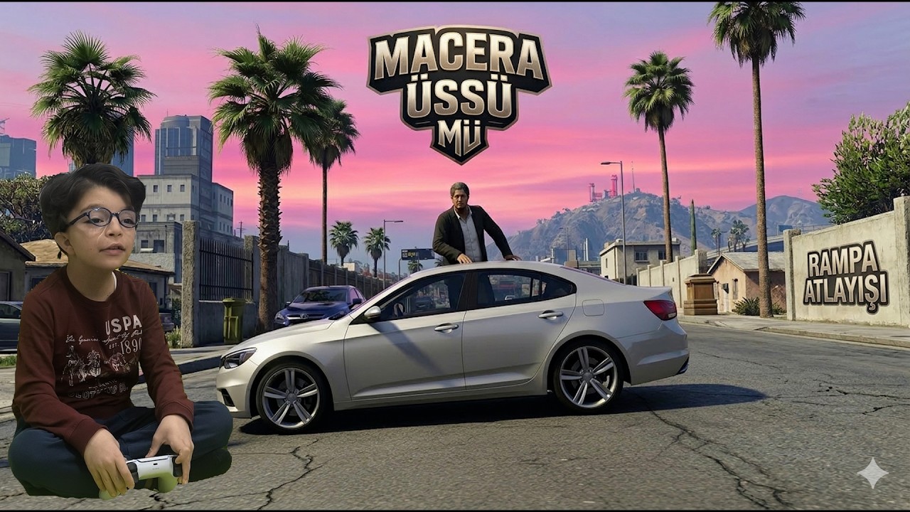 GTA 5'te Arabayı Parçaladık! (Efsane Atlayış)