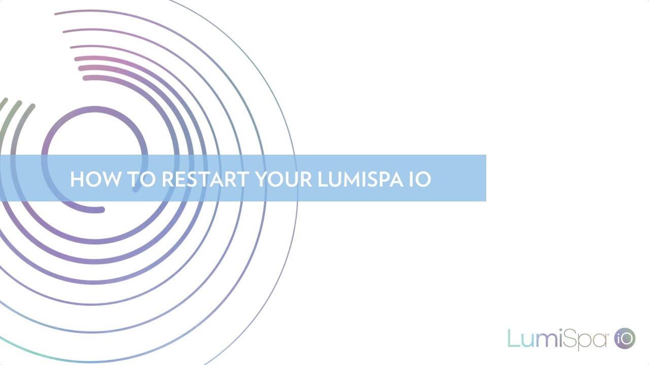 ageLOC LumiSpa iO and Vera - Resetting Your LumiSpa iO