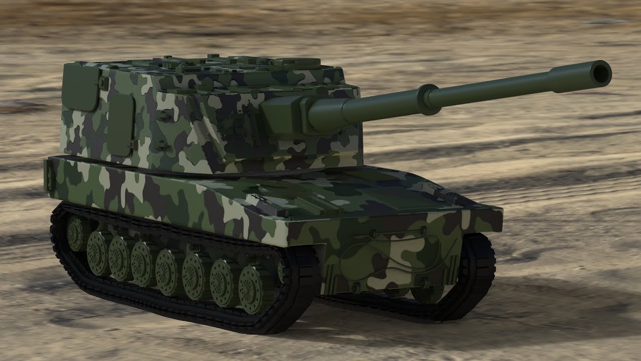 Indian Army Tank 3D Model - Autodesk Maya and Keyshot Showreel