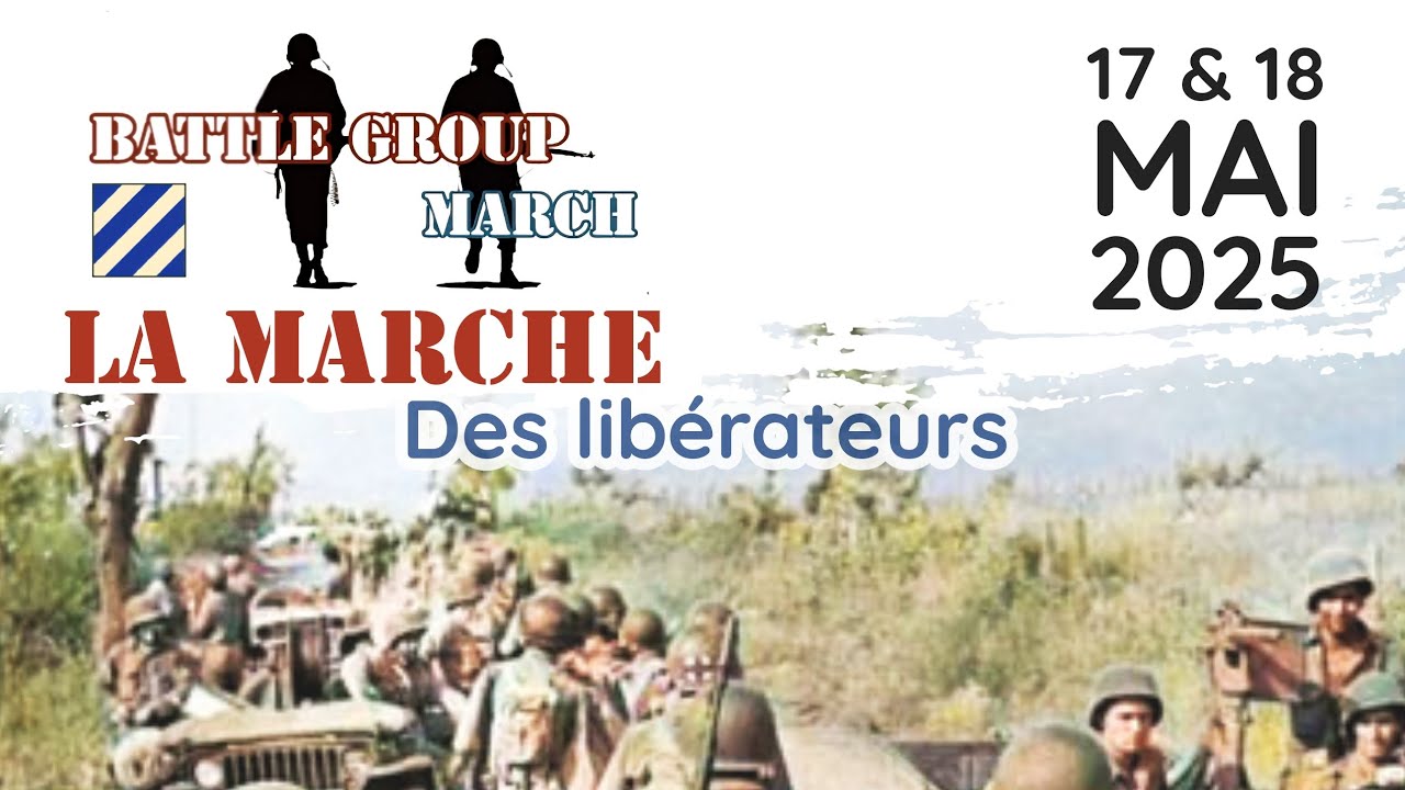La marche des lib&eacute;rateurs. Vauvenargues & Jouques 2025. Sur les traces de la 3rd Infantry Division.