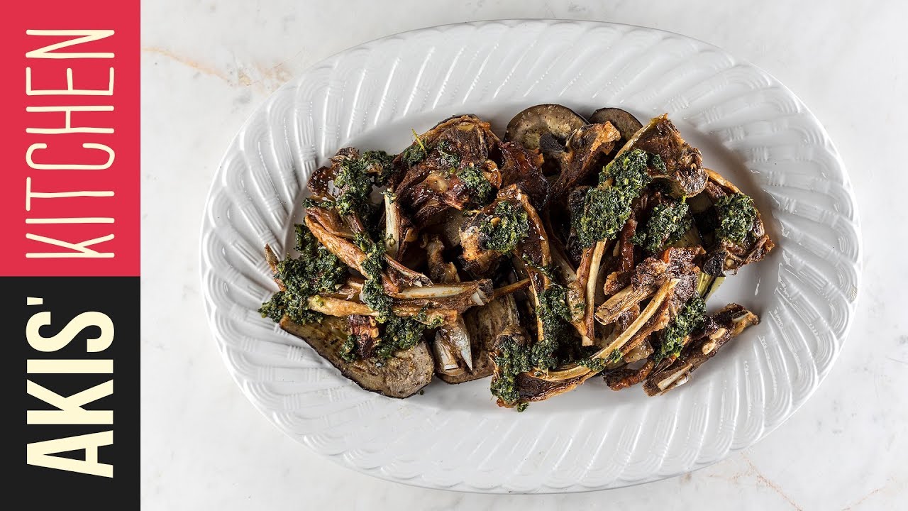 Lamb chops with mint sauce | Akis Petretzikis