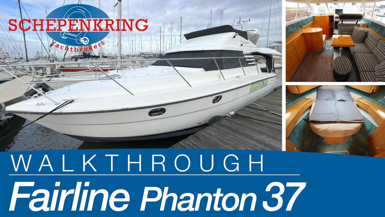 Fairline Phantom 37 for sale | Yacht Walkthrough | @ Schepenkring Lelystad | 4K