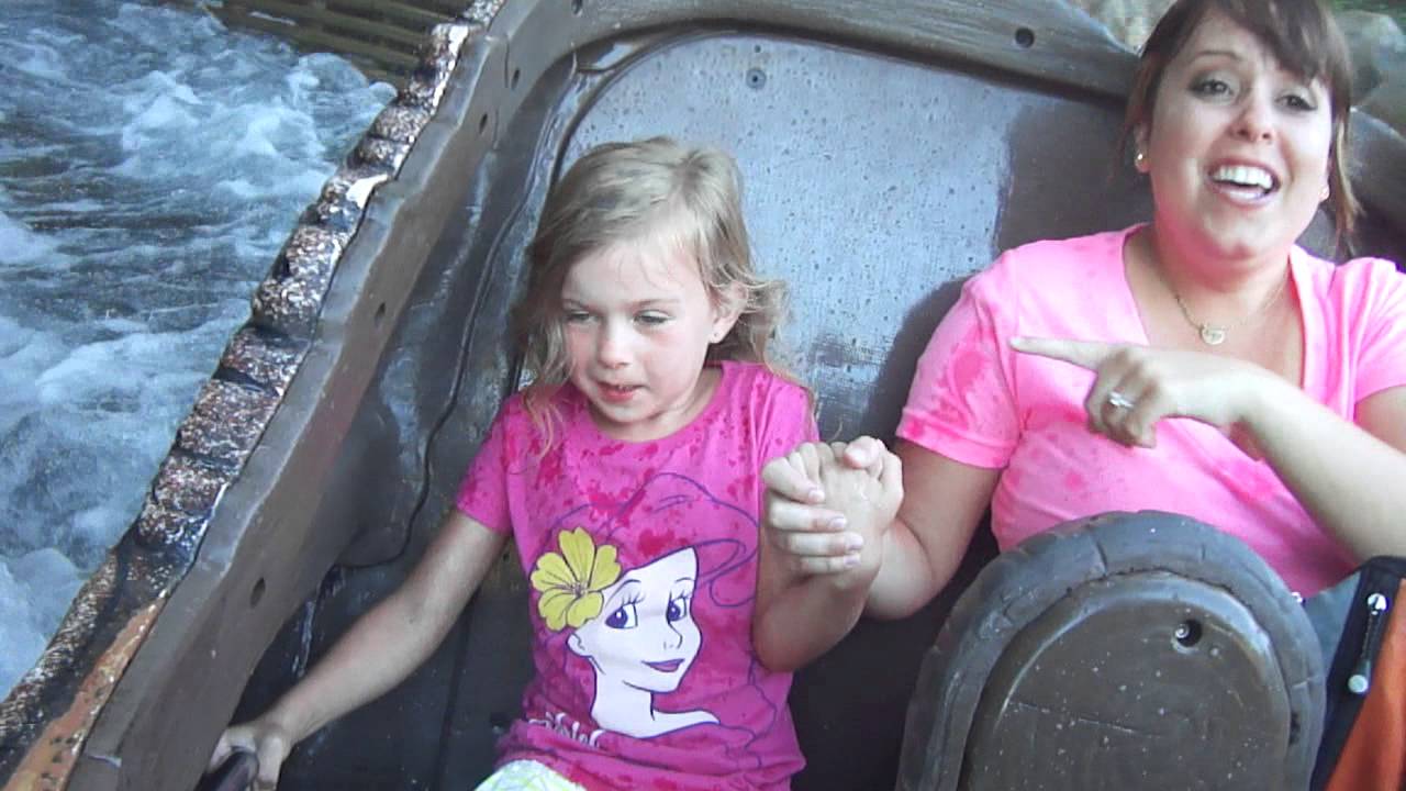 Lily makes a splash on Splash Mountain