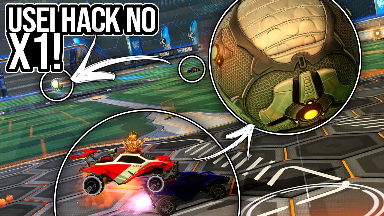 USEI HACK DE AIMBOT NO X1 CONTRA O JAIME E ELE NÃO ENTENDEU NADA XD - Rocket League