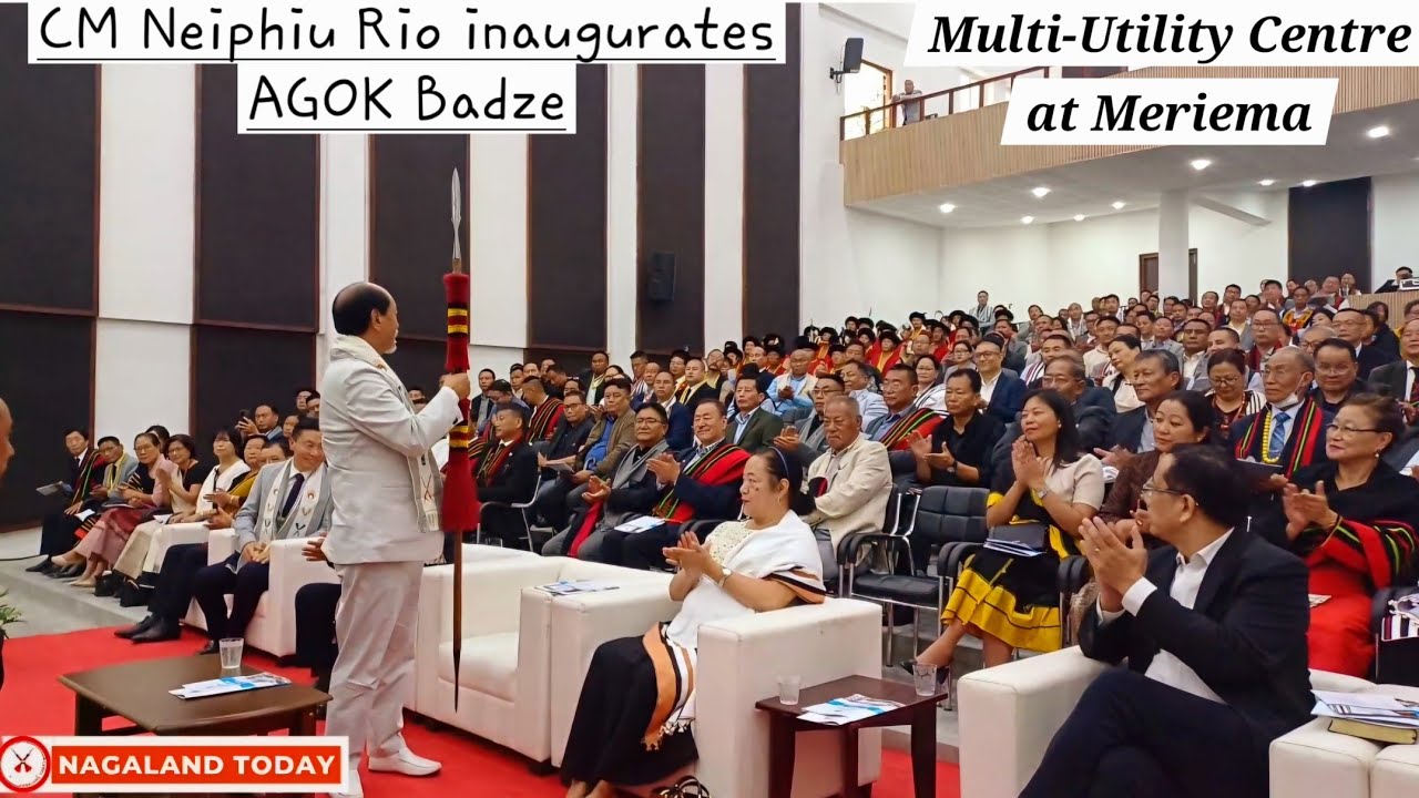 CM Neiphiu Rio Inaugurates AGOK Badze Centre in Meriema | New Multi-Utility Hall for Kohima Events.