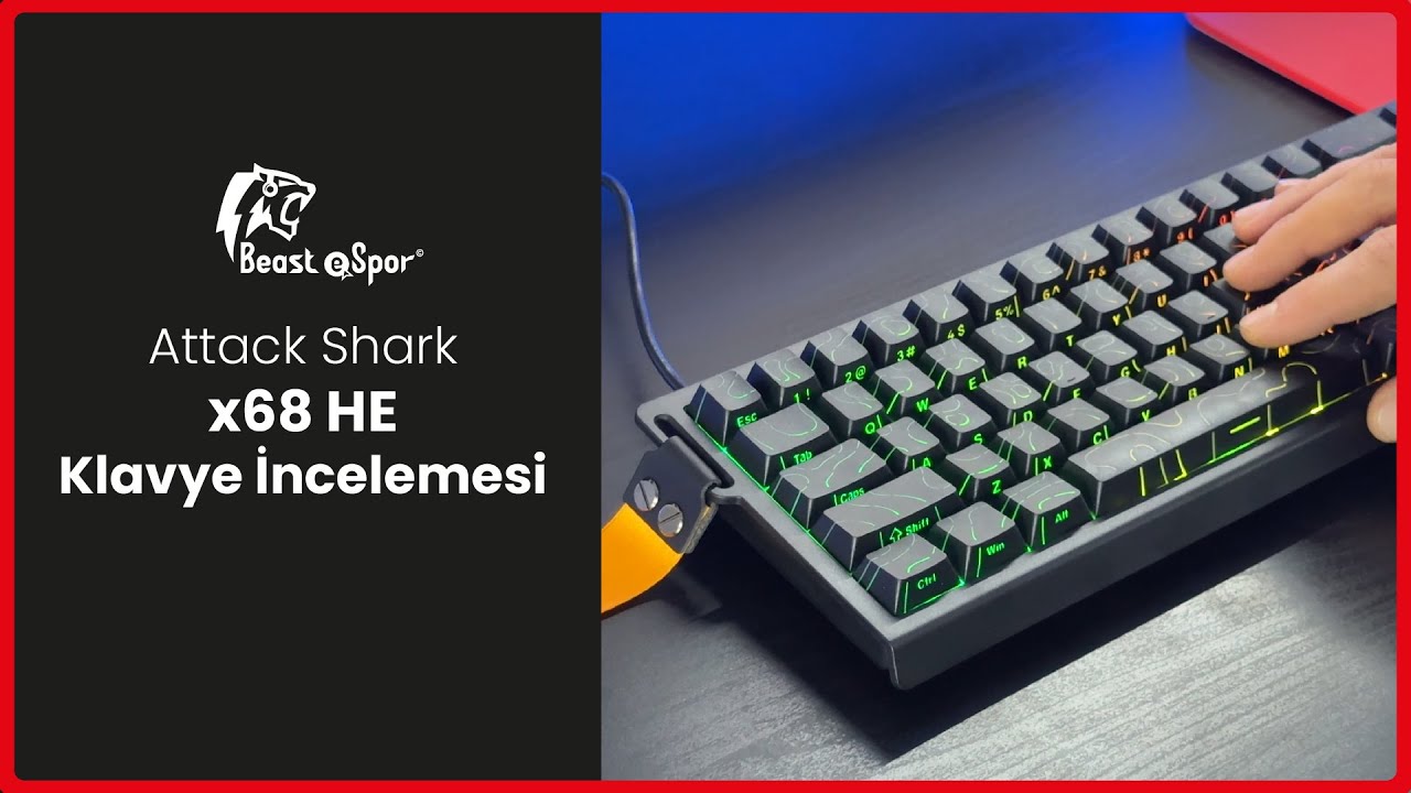 Attack Shark x68 HE Manyetik Switch Klavye İncelemesi