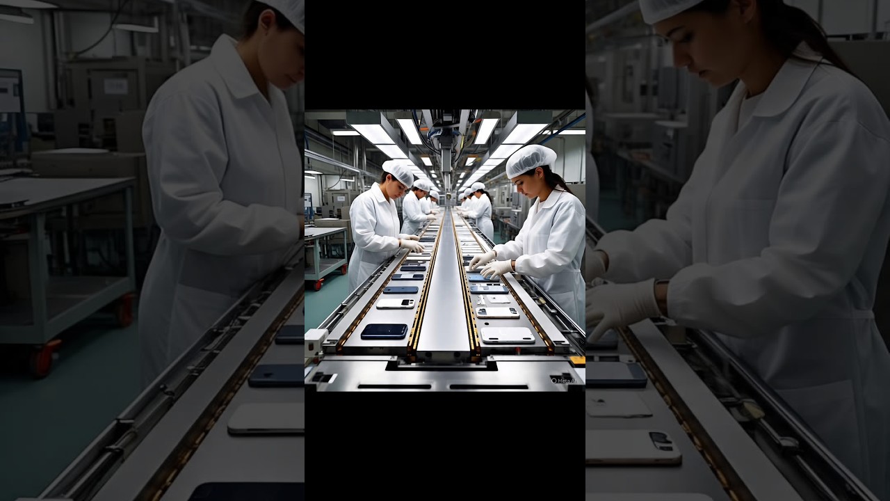 how to make iPhone 16 pro made in factory | factory process #technology #trendingnow #shorts #iphone