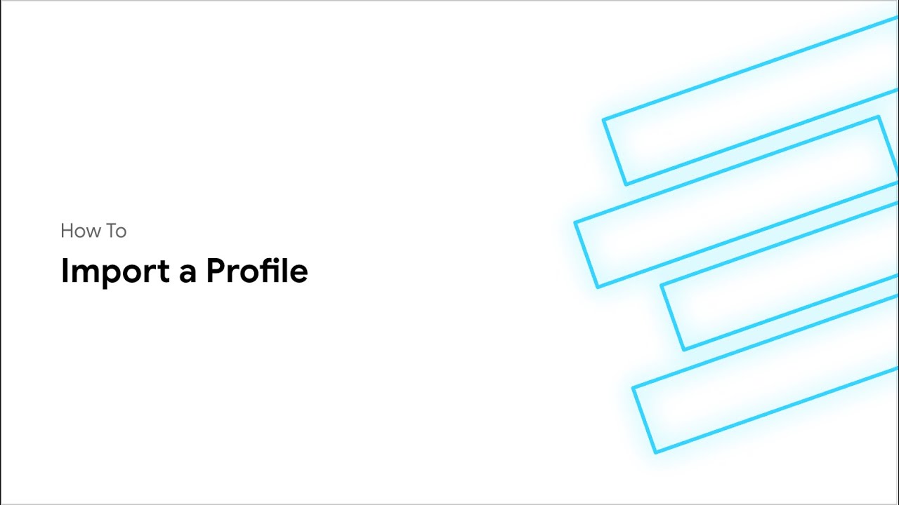 SU: How to Import a Profile