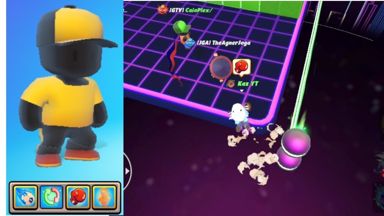 Joguei BD TEAMS e TREINEI com a nova habilidade de trocar de lugar - Stumble Guys 