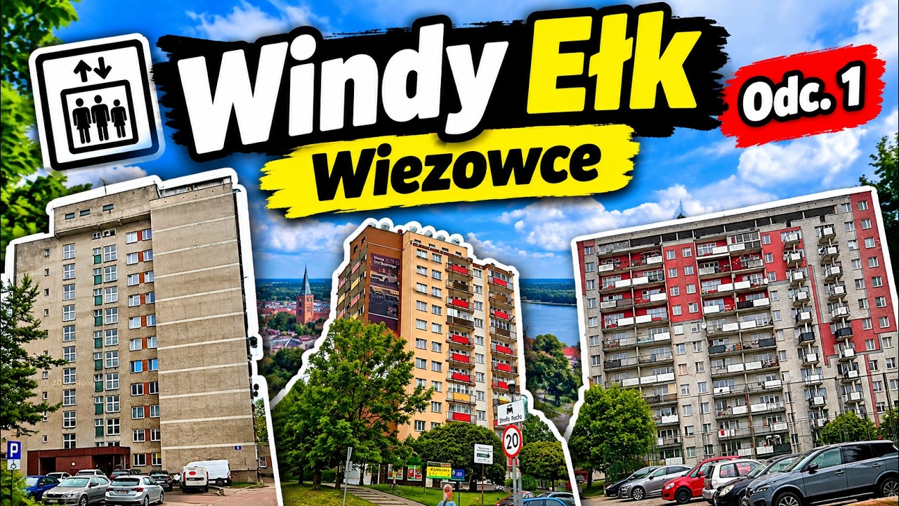 Windy Ełk Odc. 1 Wieżowce (stare budownictwo). Marzec 2025