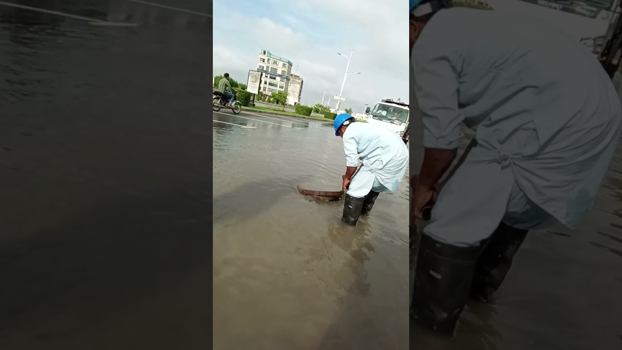 Draining A Flooded Road