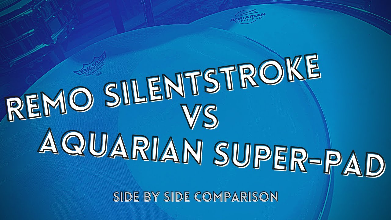 Remo Silentstroke vs. Aquarian Super-Pads (Low-Volume Drum Comparison)