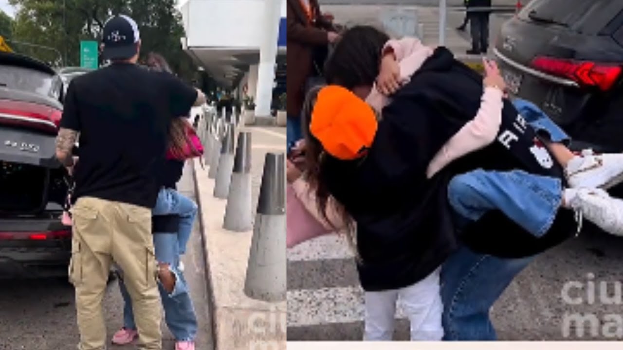 El reencuentro de Wanda Nara con sus hijas y el frio beso con Mauro Icardi