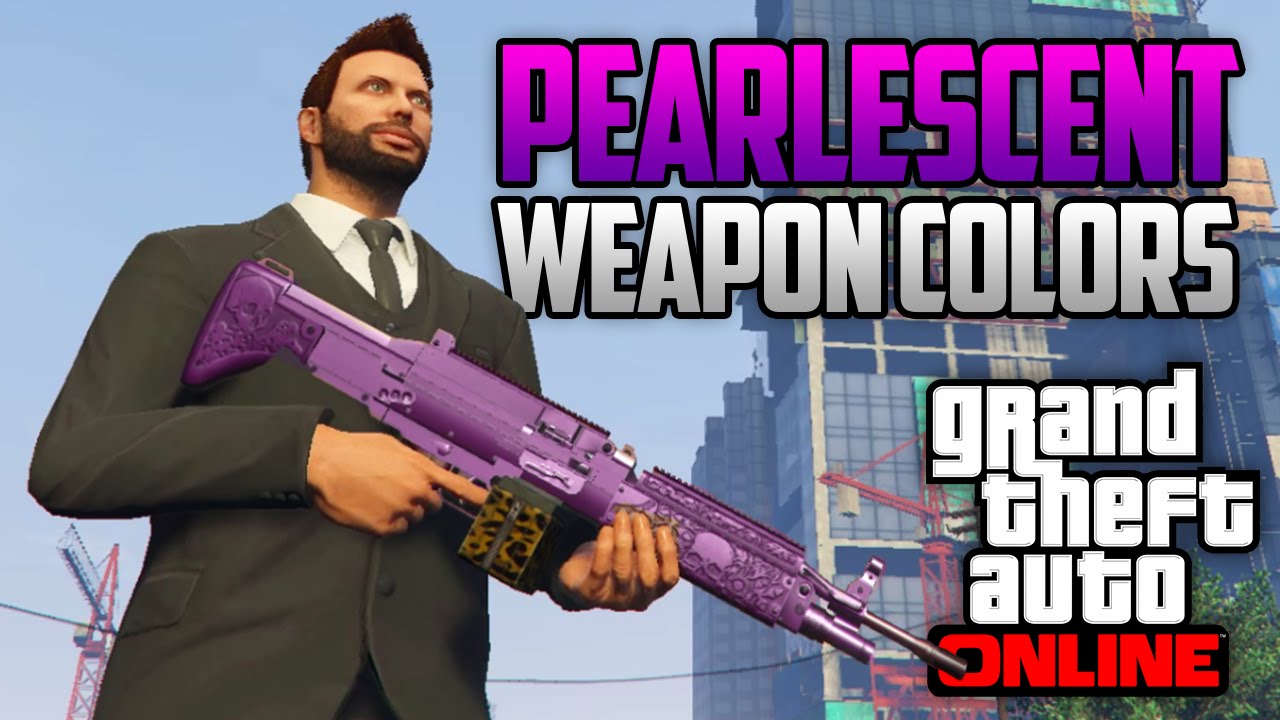 GTA 5 Online - Pearlescent Paint Jobs on Weapons Glitch Online! (GTA 5 Glitches & Tricks)