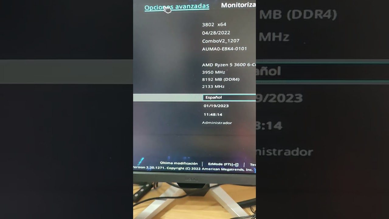 Cambiar frecuencia memoria RAM por BIOS Asus