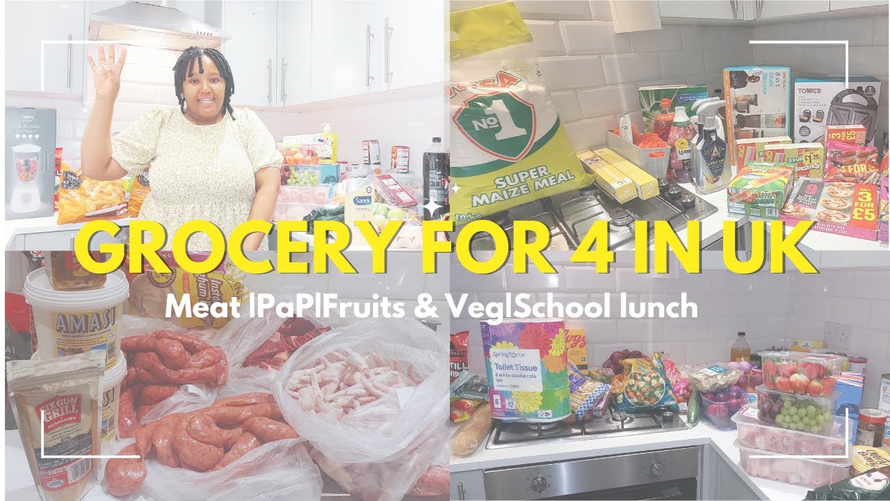 GROCERY FOR A FAMILY IN UK |COST OF LIVING IN UK