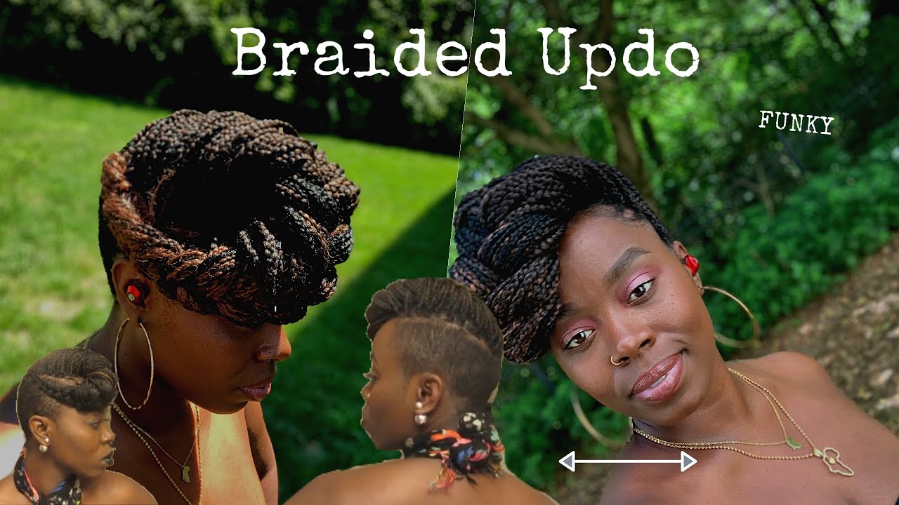 How to style box braids| Funky Updo| A recreation from Undercut to Full head