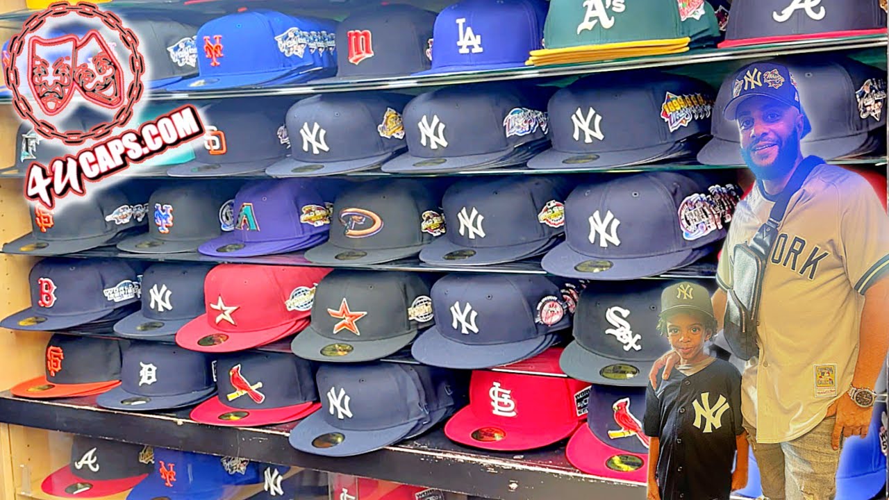 Shopping for a NY Yankee Fitted at 4UCAPS Before The Game