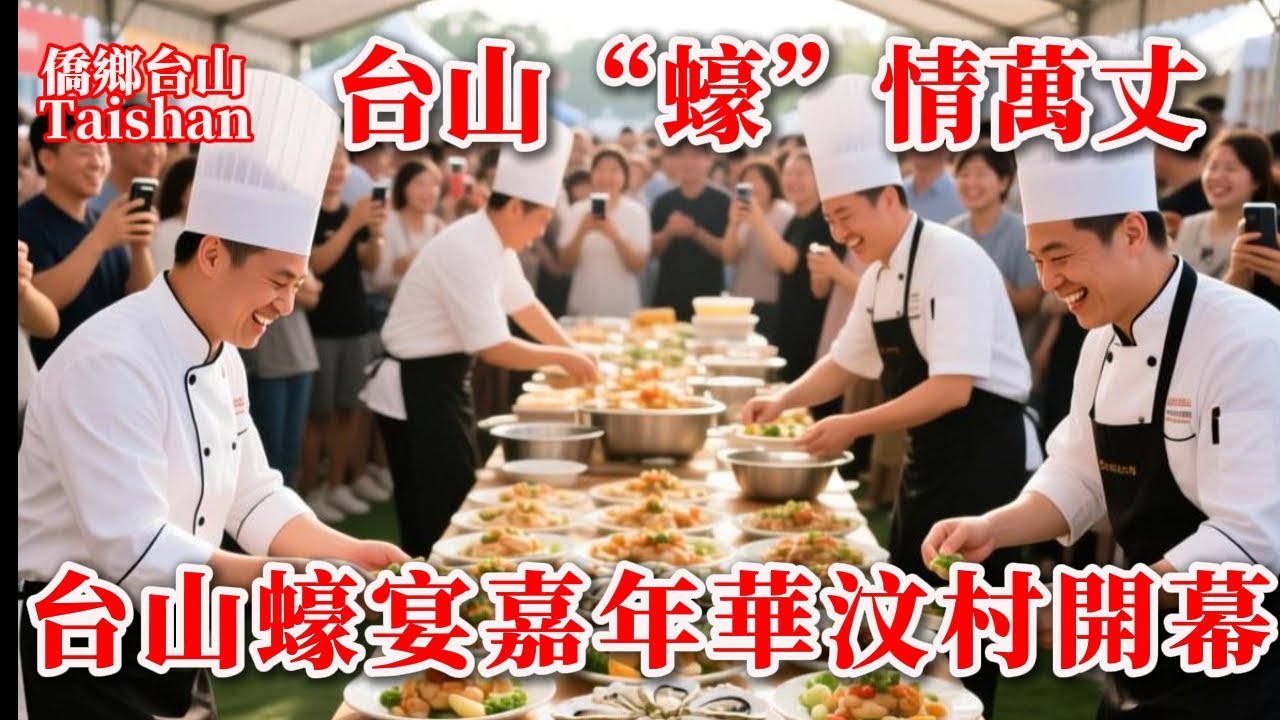 台山 Taishan 汶村蠔宴嘉年華2025开幕式丨厨师现场用台山蠔烹制18道本地風味菜丨2025年11月28日更新 #chinavillagelife #cantonesefood