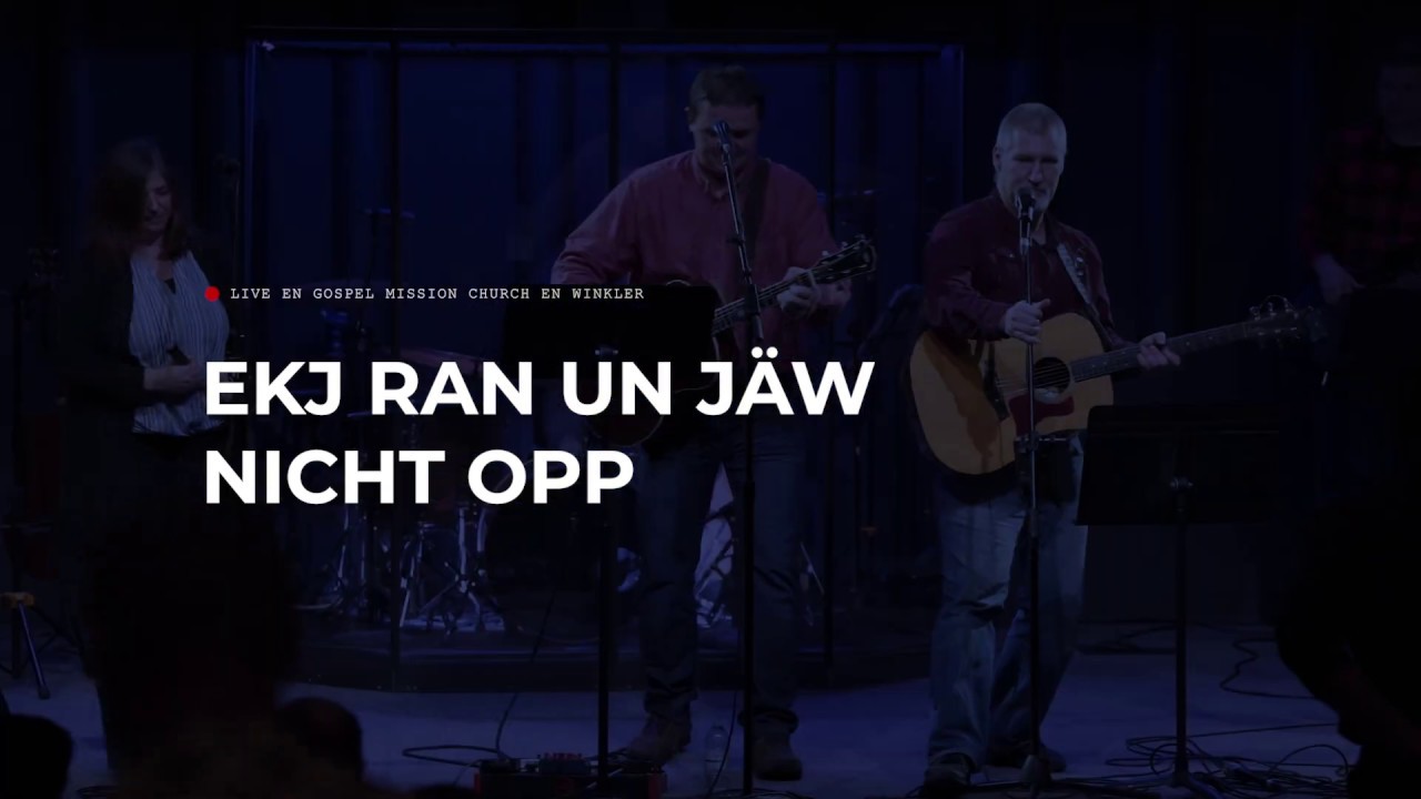David Toews, Elisabeth Janzen, Christina Neufeld - Ekj ran un j&auml;w nich opp  (LIVE)