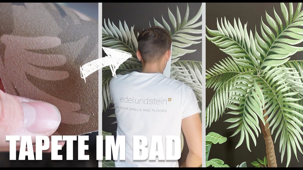 XXL Tapete im BAD / DUSCHBEREICH (wasserabweisend) - So gehts richtig! | kreativtobi