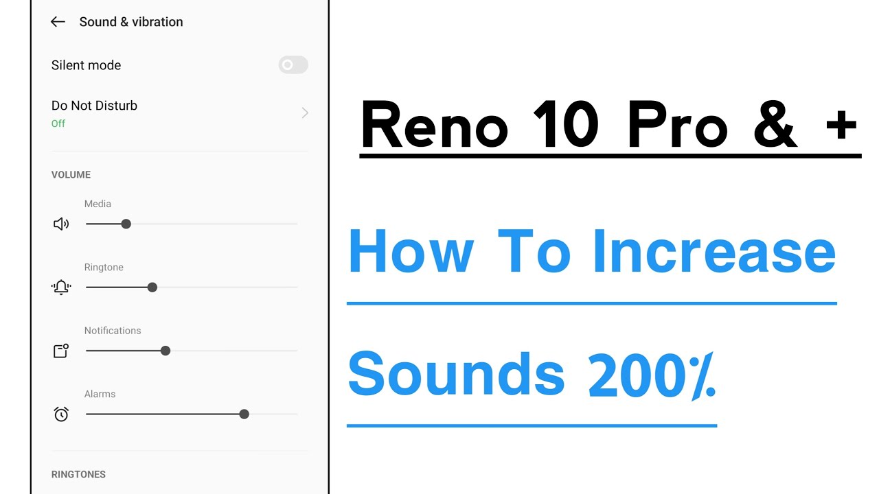 OPPO Reno 10 Pro & + How To Increase Sound 200%