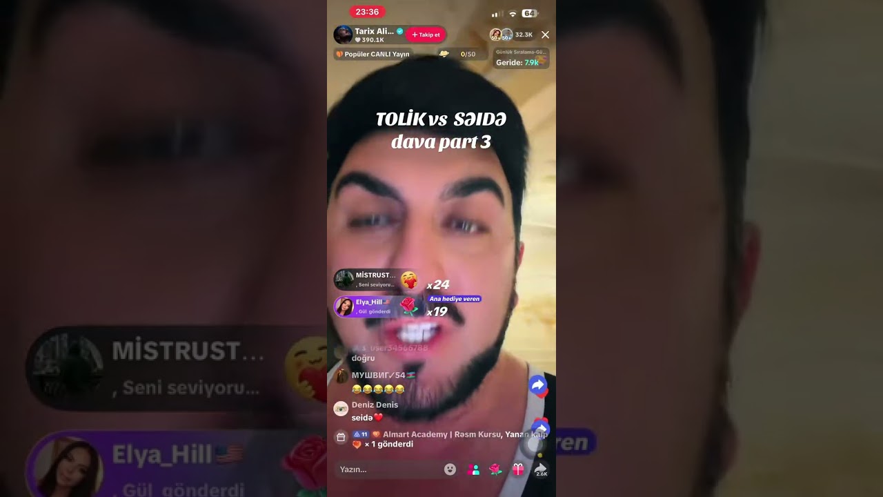 Tolikle Seide Sultan arasinda boyuk qalmaqal Part 3 #seidesultan #tarixeliyev 