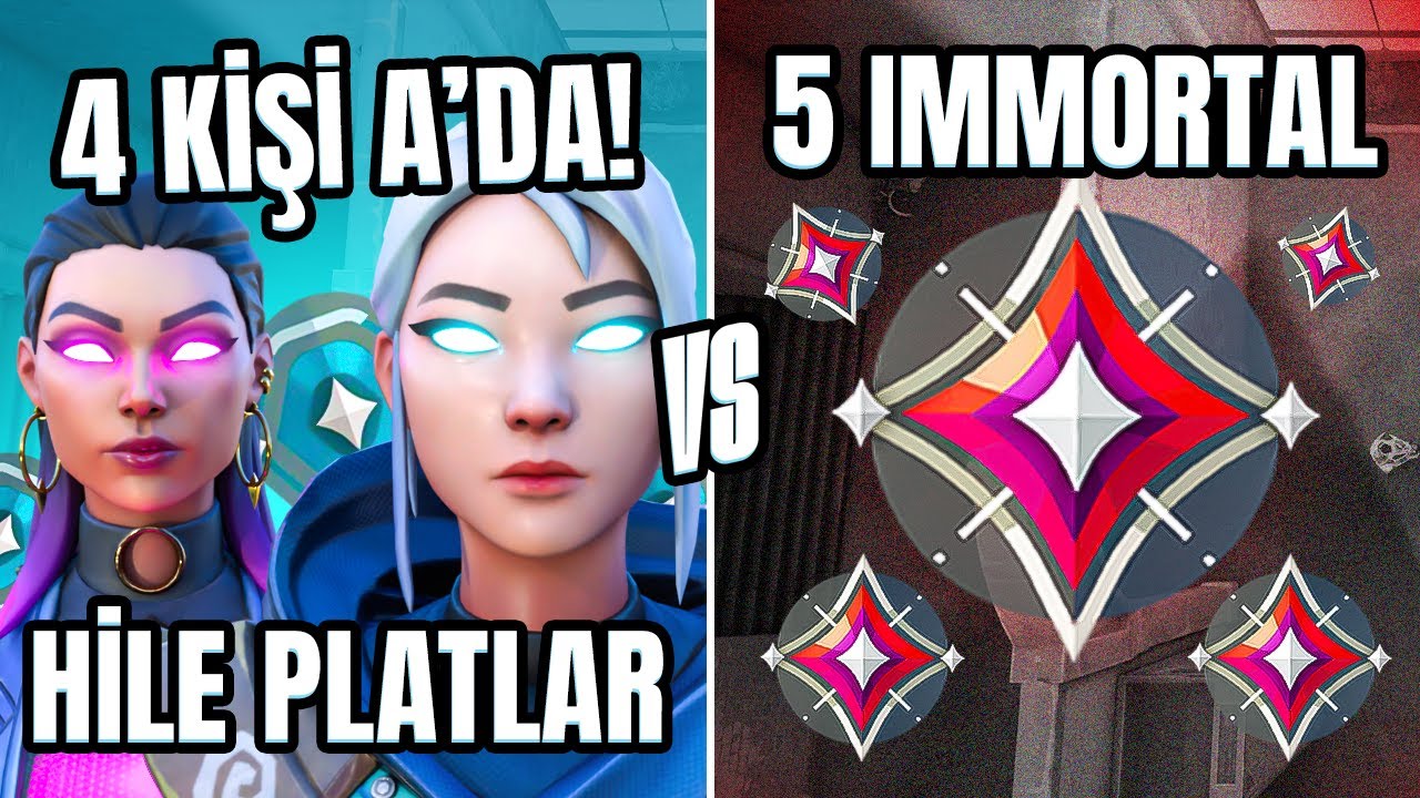 WALLHACK gibi 5 PLAT vs 5 İMMORTAL! | Valorant