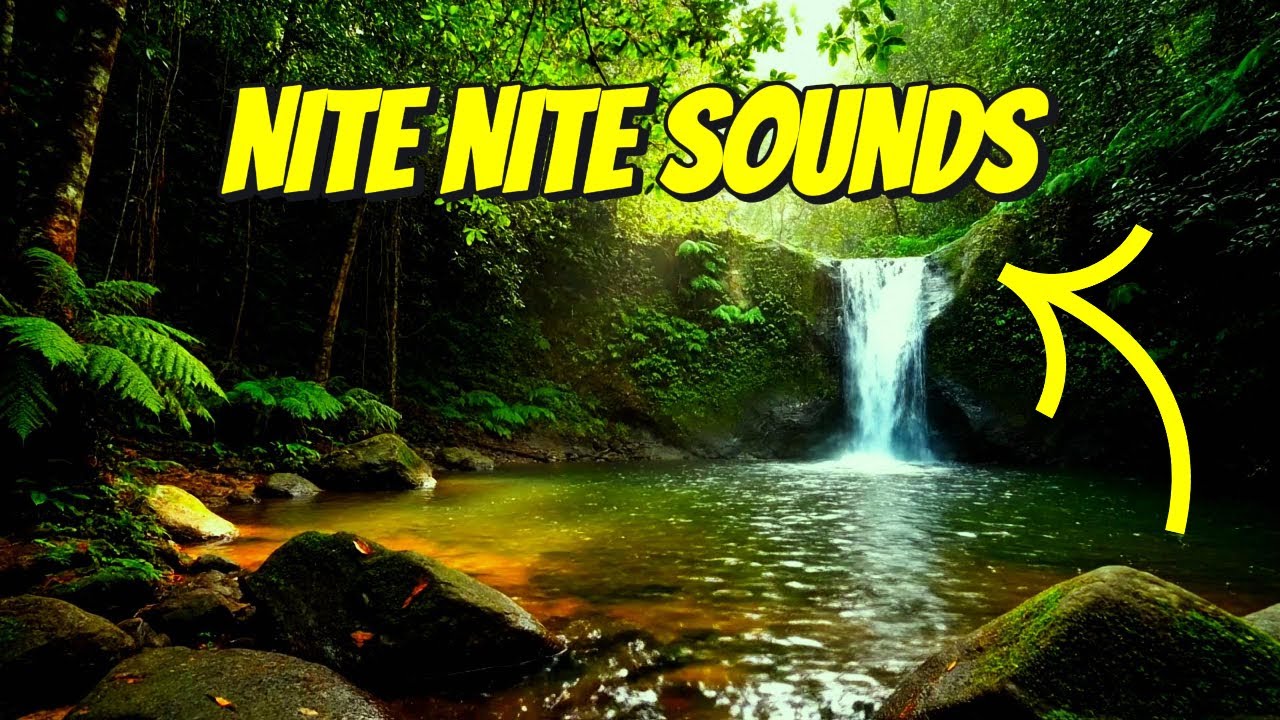 GENTLE WATERFALL SOUNDS FOR DEEP SLEEP, BABY SOOTHING OR RELAXING! NATURE'S WHITE NOISE!