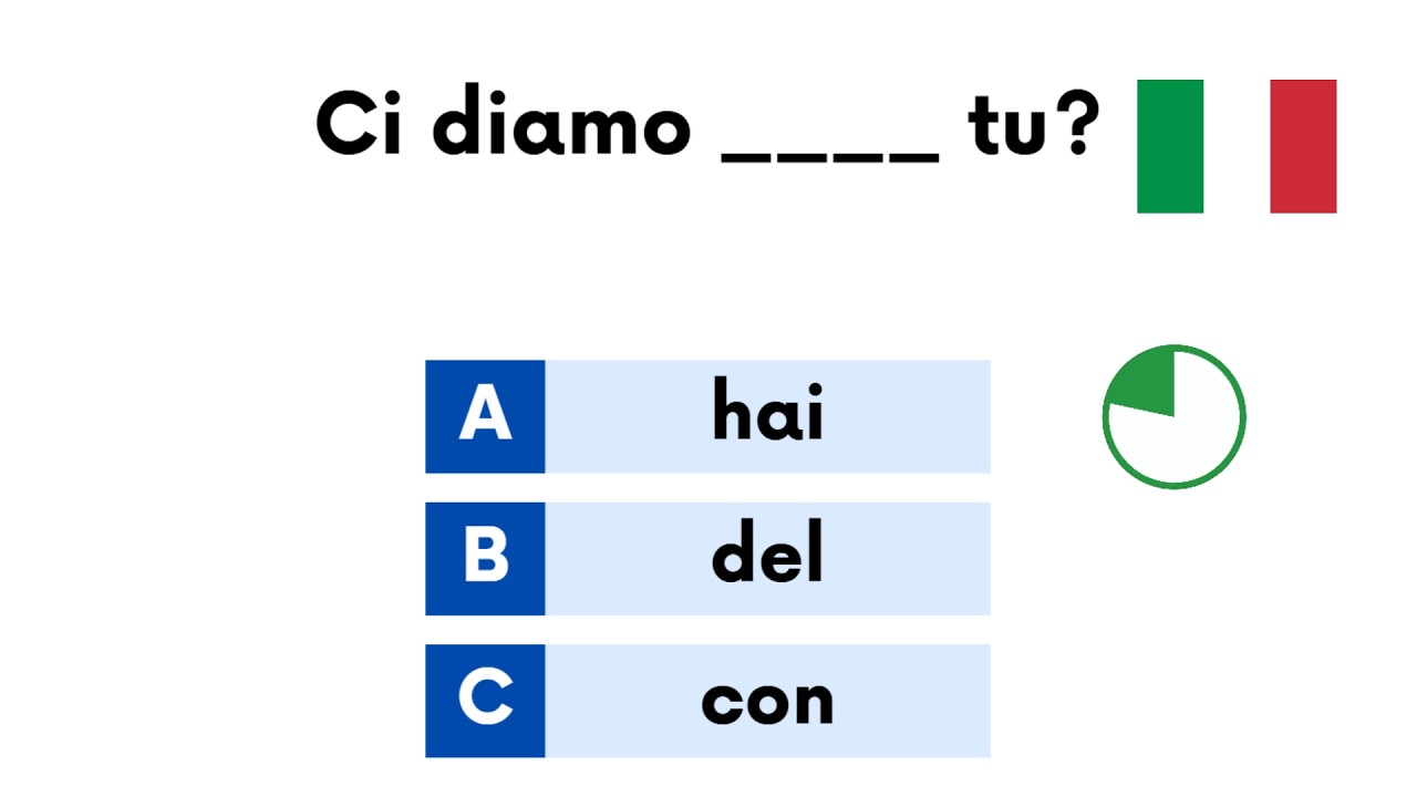 Mixed Italian Grammar Quiz: CAN YOU SCORE 100%? | #challenge1