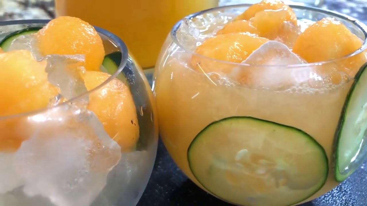 Agua Fresca de Melon Y Pepino