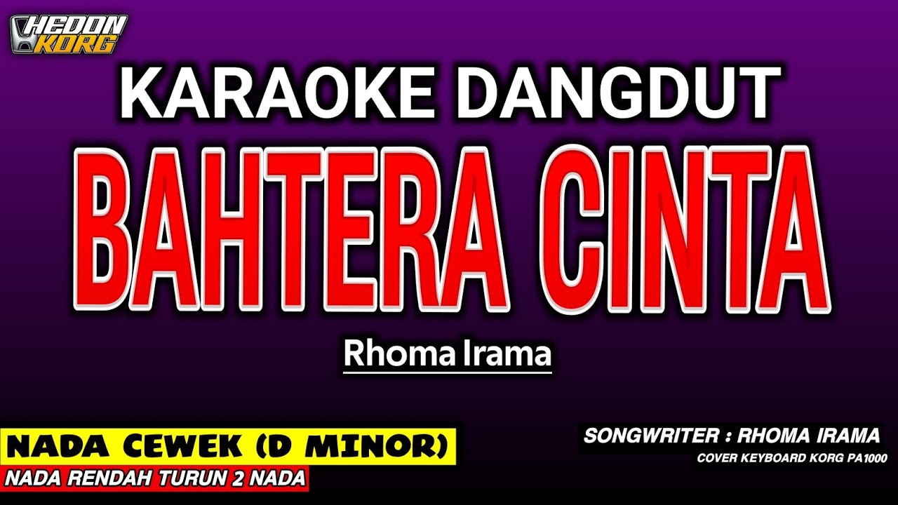 BAHTERA CIINTA KARAOKE DANGDUT - NADA WANITA