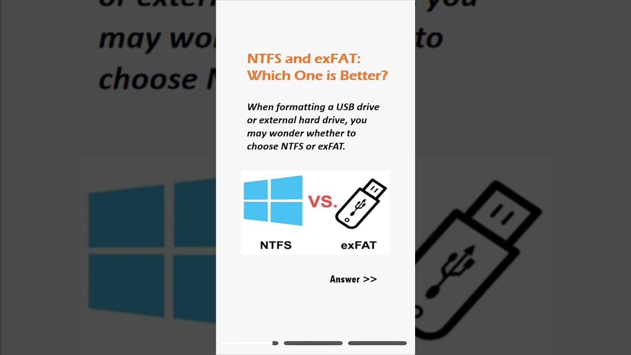 NTFS or exFAT? The Best Format for Your USB Drive 🤔 #comparison #best #format