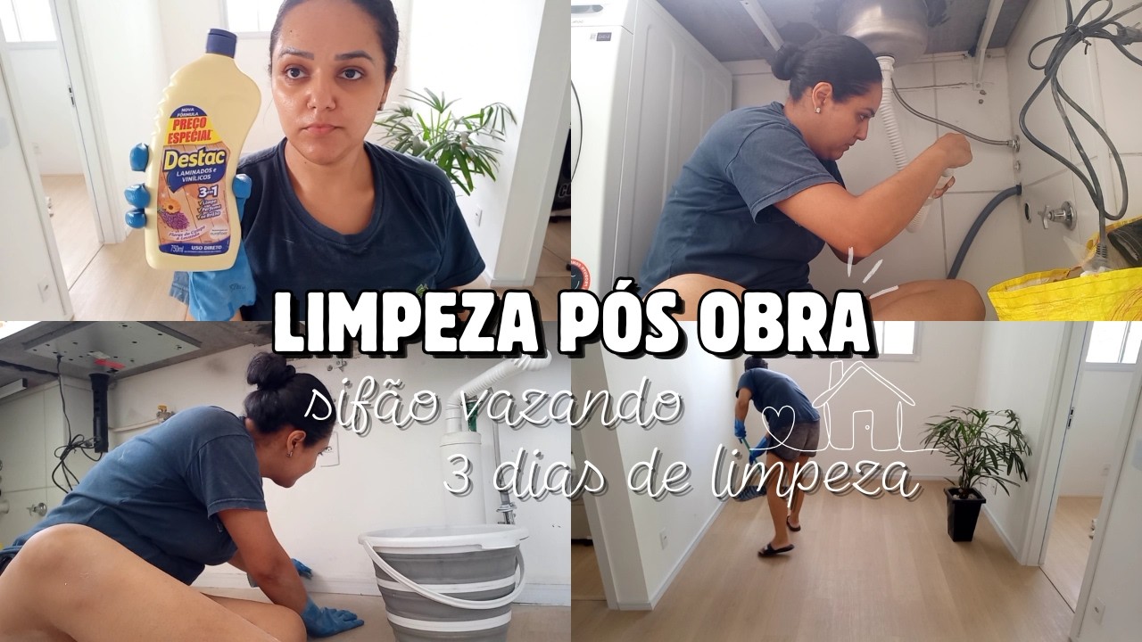 FAXINA PÓS OBRA | durou 3 dias, muito pó impregnado 🫧🧼