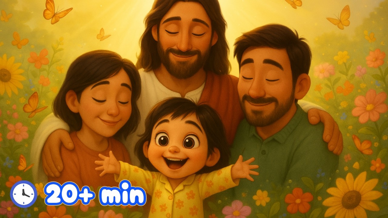 Happy Christian Songs for Kids & Family 🌈 | Joyful Sing-Along Worship
