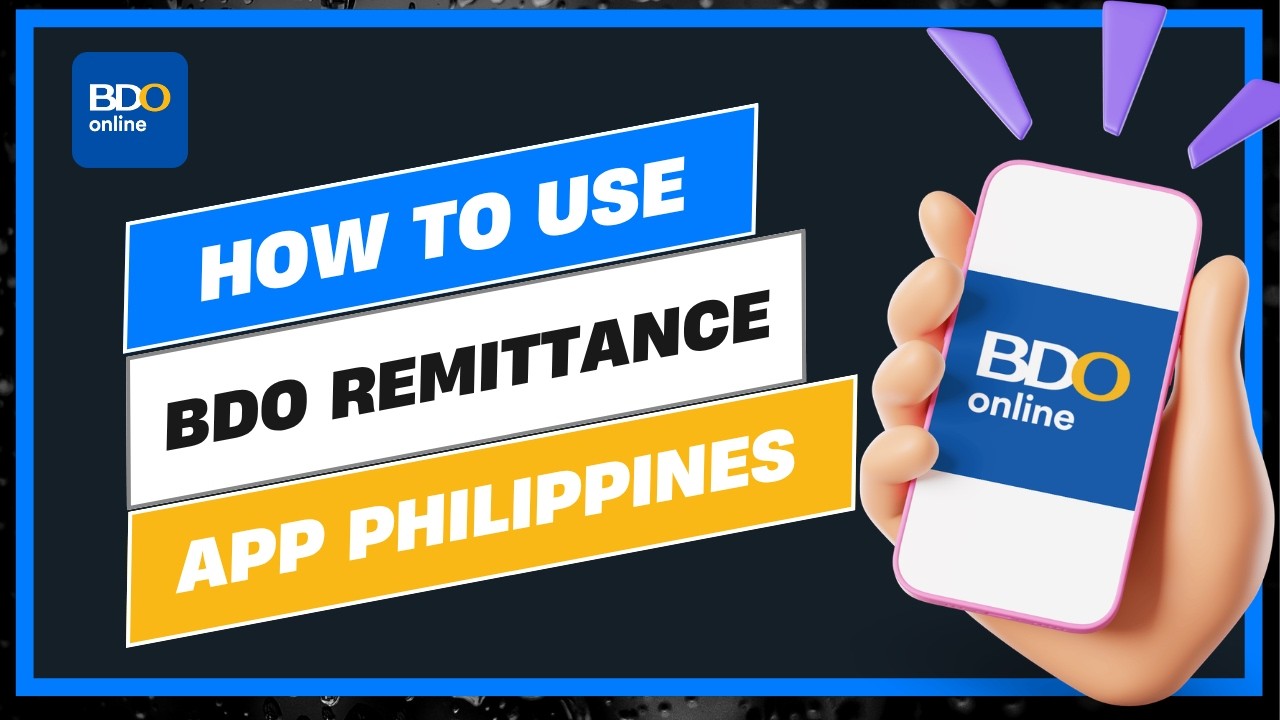 How To Use BDO Remittance App Philippines !