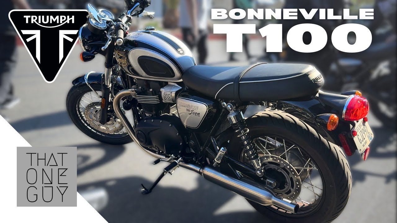 Triumph Bonneville T100 Icon Edition 2025 года | Тест-драйв и обзор
