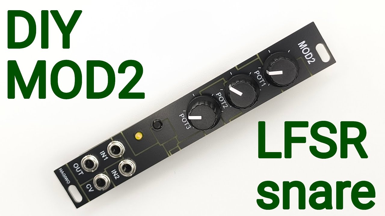 DIY eurorack modular synth | MOD2 LFSR Snare : RP2350 based drum module