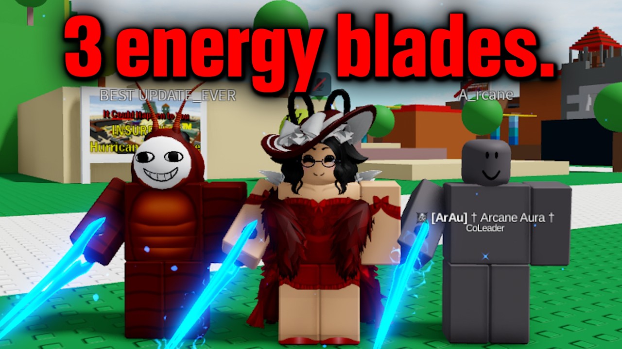 3 Energy Blades VS The ENTIRE SERVER.. | Combat Warriors Roblox