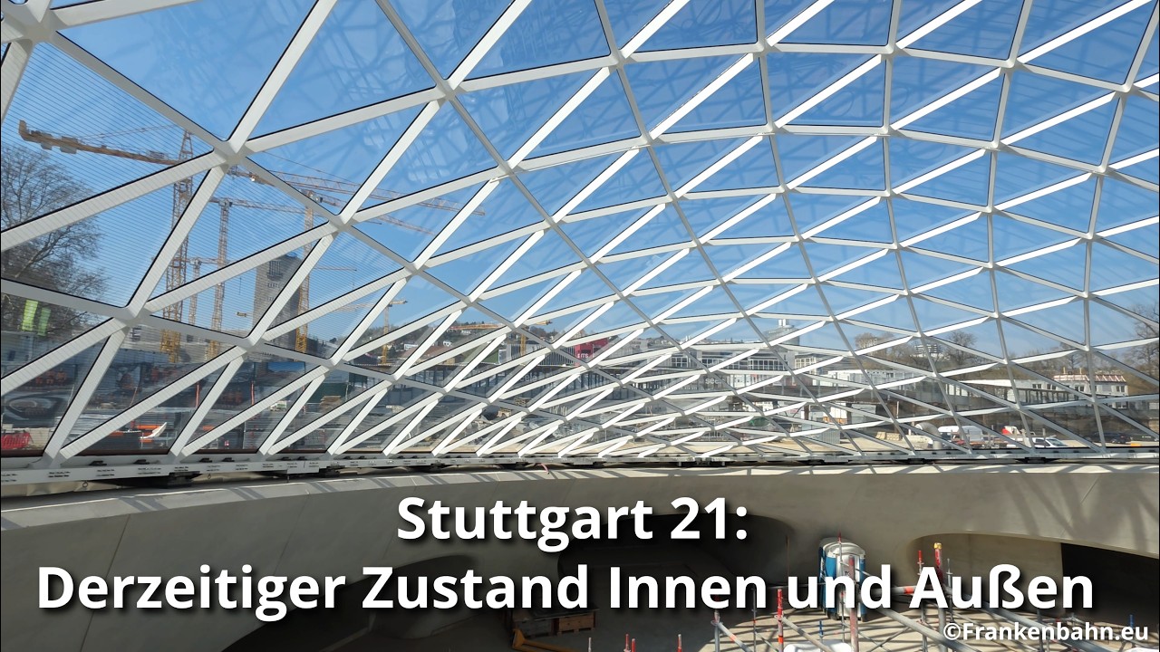 Stuttgart 21: Extra: Derzeitiger Zustand Innen +  Au&szlig;en, Eingangskuppel, S-Bahn Tunnel Bonatzbau S21