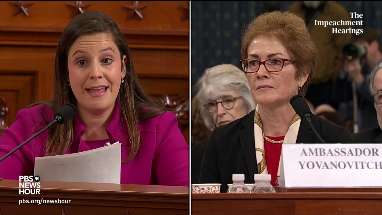 WATCH: Rep. Elise Stefanik questions Amb. Yovanovitch about Burisma | Trump's first impeachment