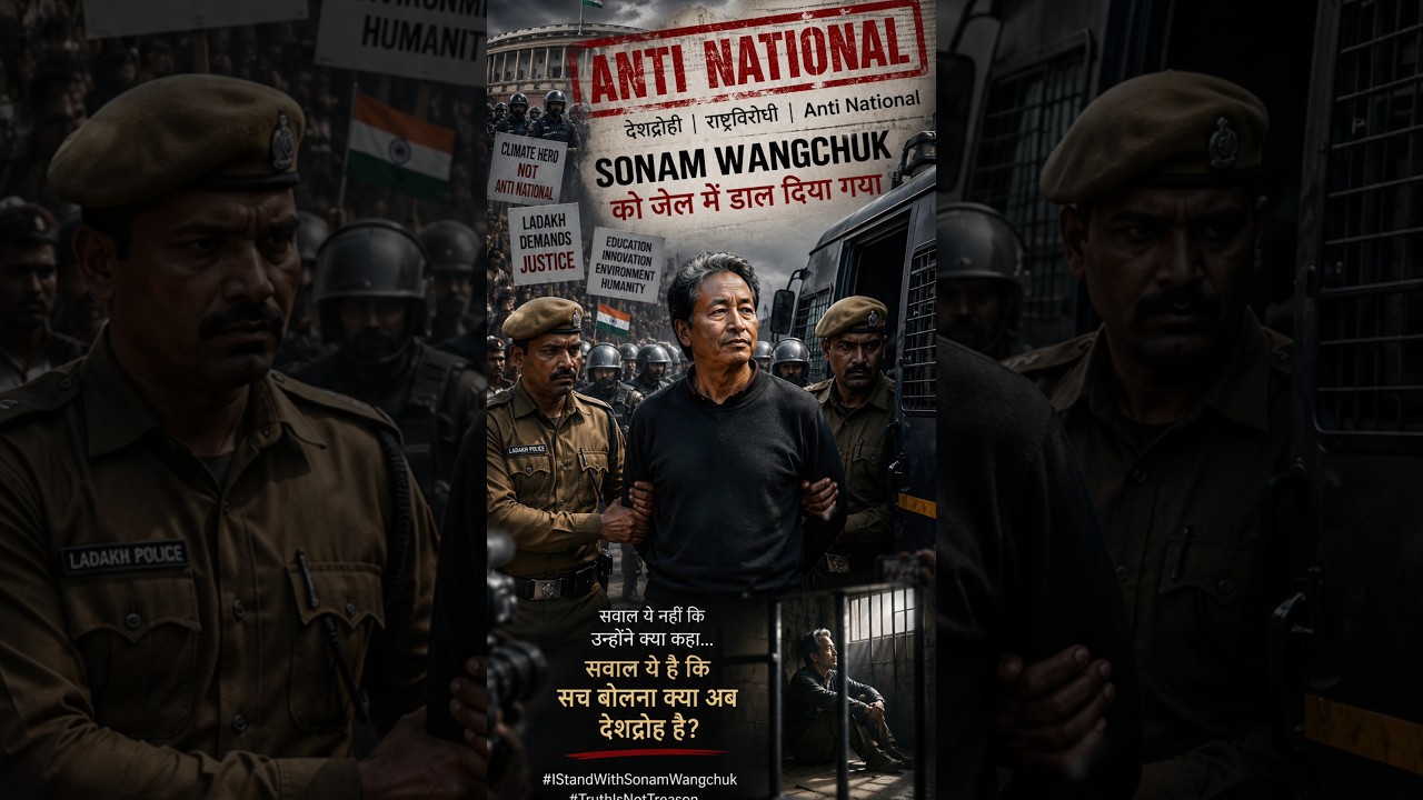Sonam Wangchuk joins the Cockroach Janata Party 🎉 #viral#sonamwangchuk#shortsfeed#cjp