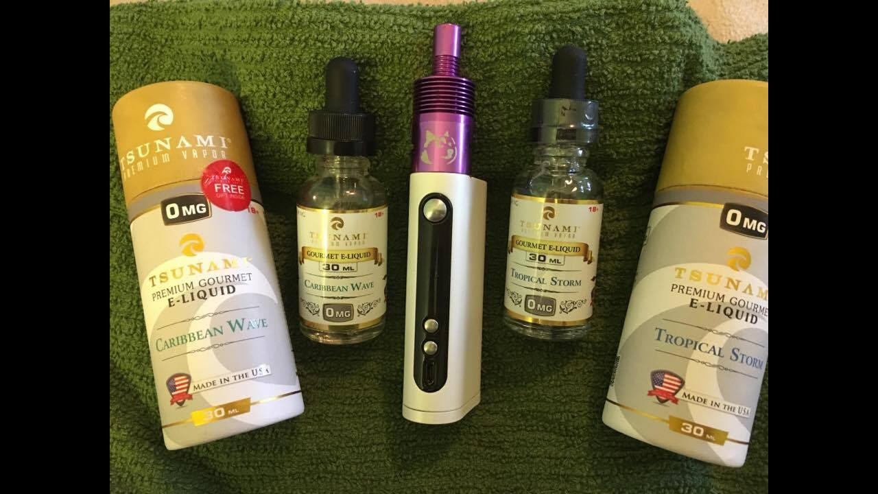 Tsunami Premium Vapor Tropical Storm and Caribbean wave